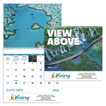 View From Above Wall Calendar - Spiral